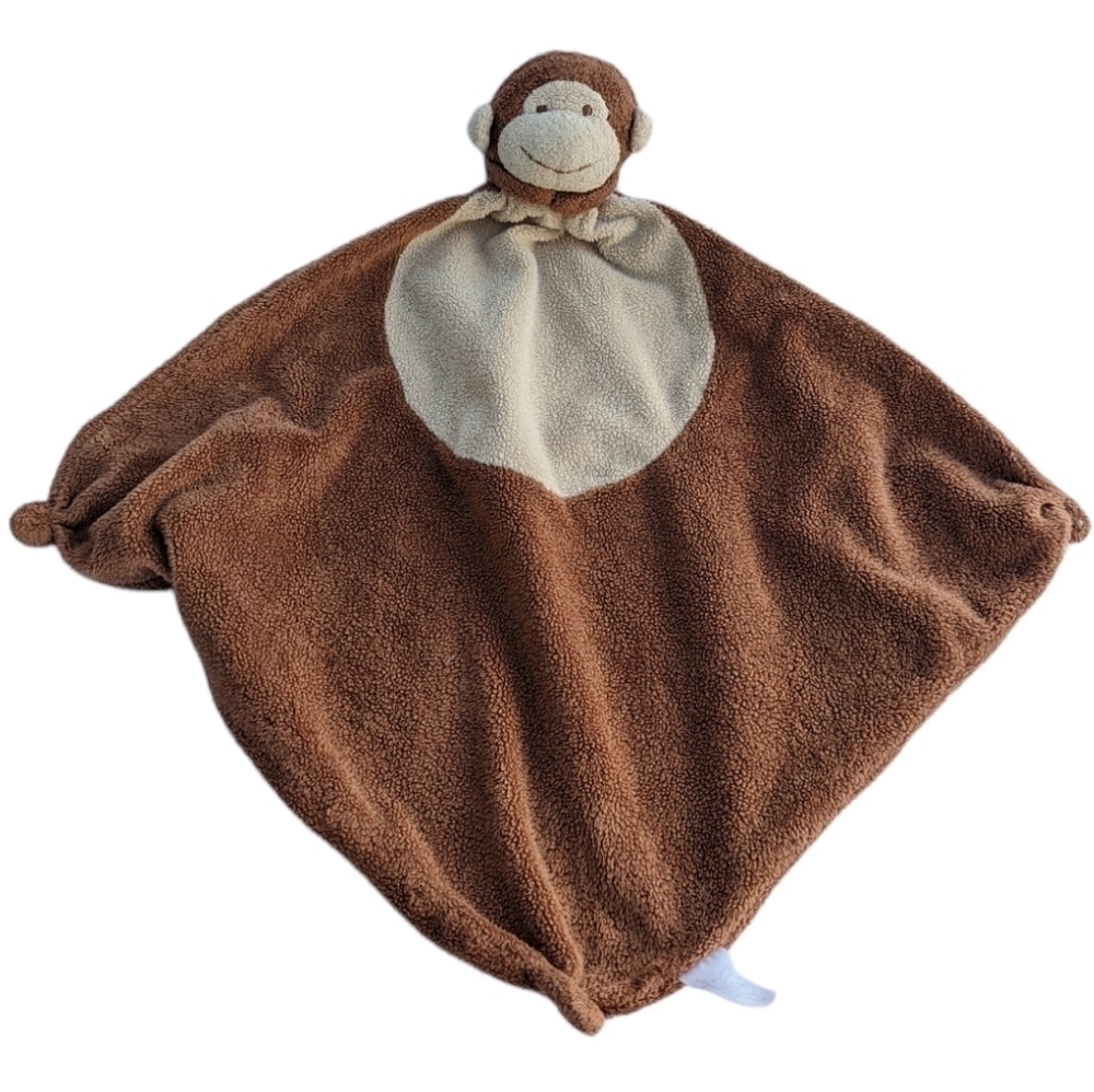 ANGEL Dear brown monkey security blanket lovey